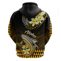 Hawaii Hoodie Polynesian Shark with Kakau Gold Version - Wonder Print Shop