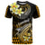 Hawaii T Shirt Polynesian Shark with Kakau Gold Version - Wonder Print Shop