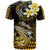 Hawaii T Shirt Polynesian Shark with Kakau Gold Version - Wonder Print Shop