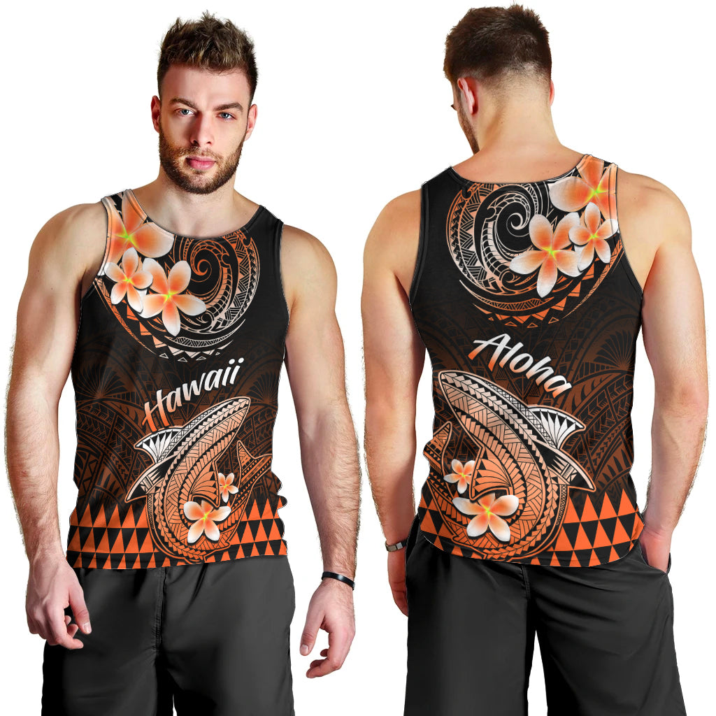 hawaii-men-tank-top-polynesian-shark-with-kakau-orange-version