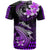 Hawaii T Shirt Polynesian Shark with Kakau Purple Version - Wonder Print Shop