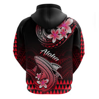 Hawaii Hoodie Polynesian Shark with Kakau Red Version - Wonder Print Shop