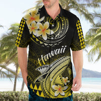 Hawaii Hawaiian Shirt Polynesian Shark with Kakau Yellow Version - Wonder Print Shop