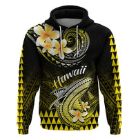 Hawaii Hoodie Polynesian Shark with Kakau Yellow Version - Wonder Print Shop