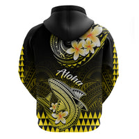 Hawaii Hoodie Polynesian Shark with Kakau Yellow Version - Wonder Print Shop