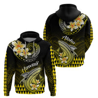 Hawaii Hoodie Polynesian Shark with Kakau Yellow Version - Wonder Print Shop