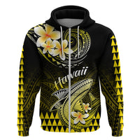 Hawaii Hoodie Polynesian Shark with Kakau Yellow Version - Wonder Print Shop