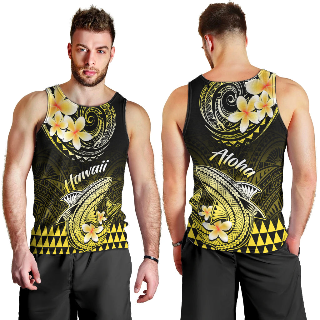 hawaii-men-tank-top-polynesian-shark-with-kakau-yellow-version