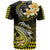 Hawaii T Shirt Polynesian Shark with Kakau Yellow Version - Wonder Print Shop