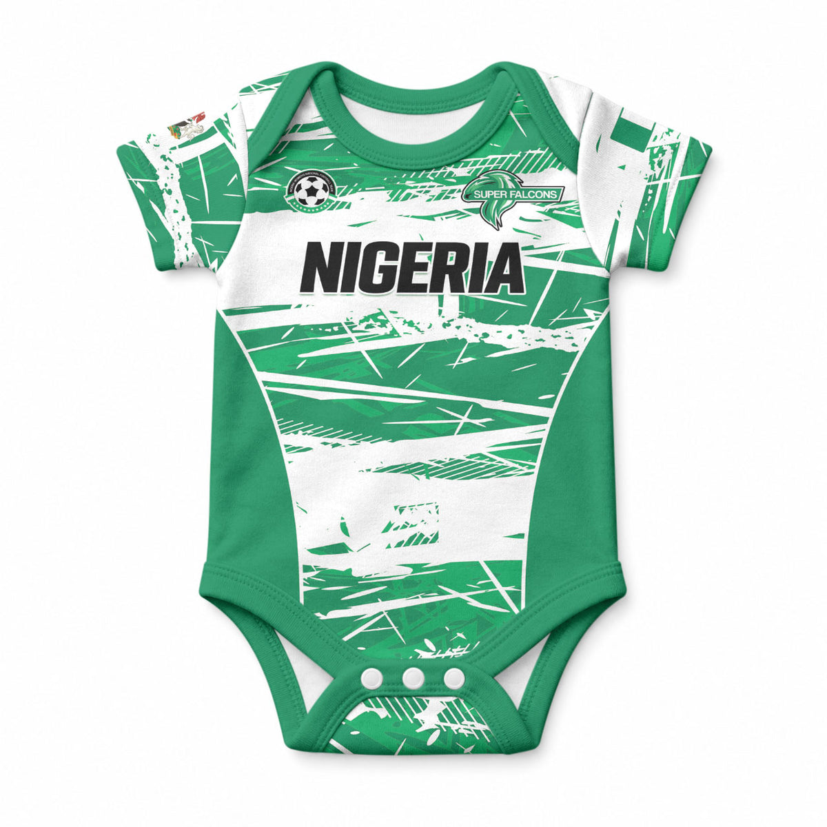 Custom Nigeria 2026 Football Baby Onesie Go Super Falcons