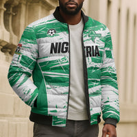 Custom Nigeria 2026 Football Bomber Puffer Jacket Go Super Falcons