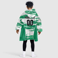 Custom Nigeria 2026 Football Kid Wearable Blanket Hoodie Go Super Falcons