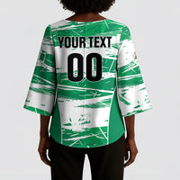 Custom Nigeria 2026 Football Kimono Sleeve Blouse Go Super Falcons