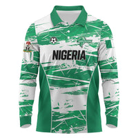 Custom Nigeria 2026 Football Long Sleeve Polo Shirt Go Super Falcons