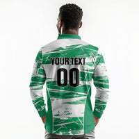 Custom Nigeria 2026 Football Long Sleeve Polo Shirt Go Super Falcons