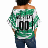 Custom Nigeria 2026 Football Off Shoulder Wrap Waist Top Go Super Falcons