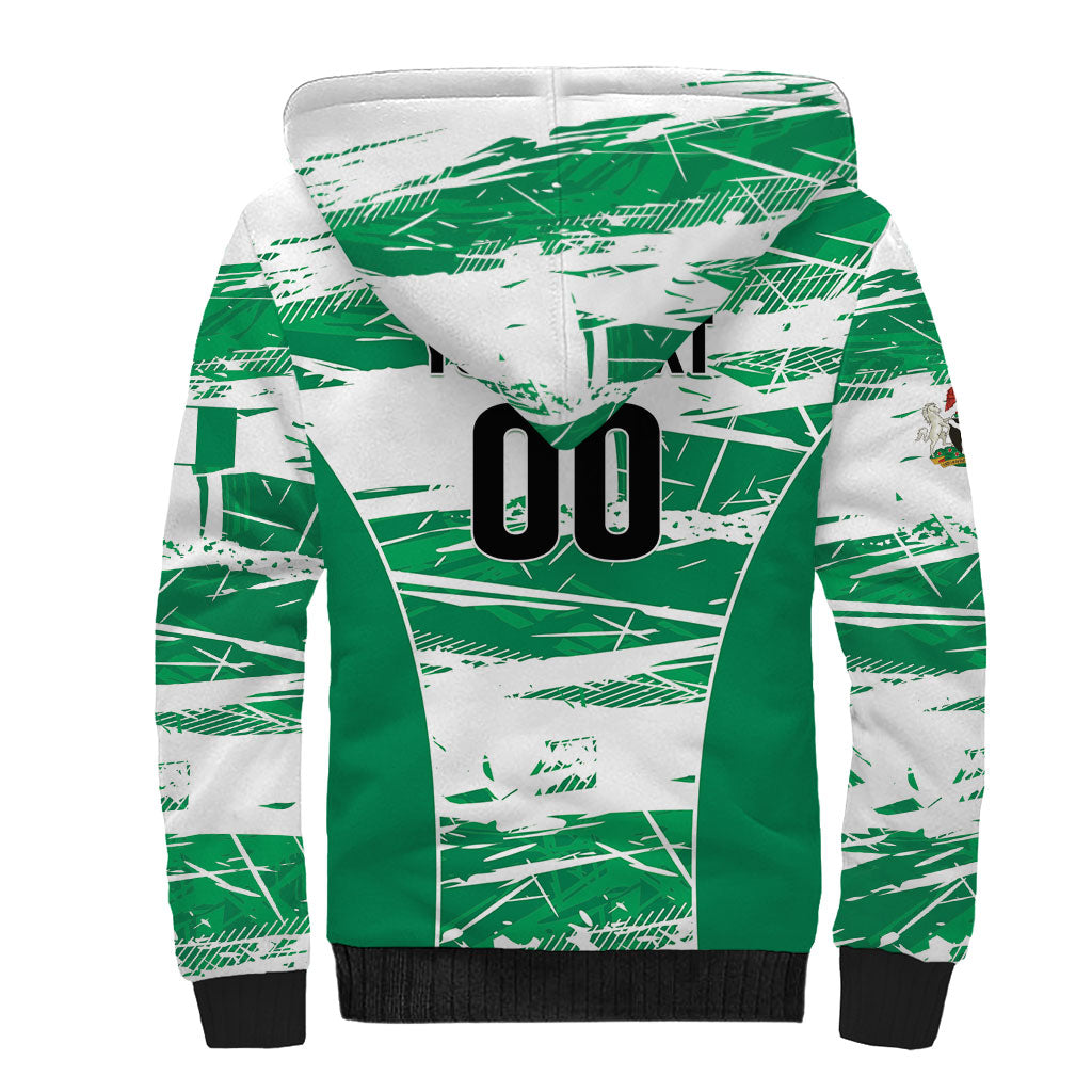 Custom Nigeria 2026 Football Sherpa Hoodie Go Super Falcons