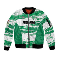 Custom Nigeria 2026 Football Sleeve Zip Bomber Jacket Go Super Falcons