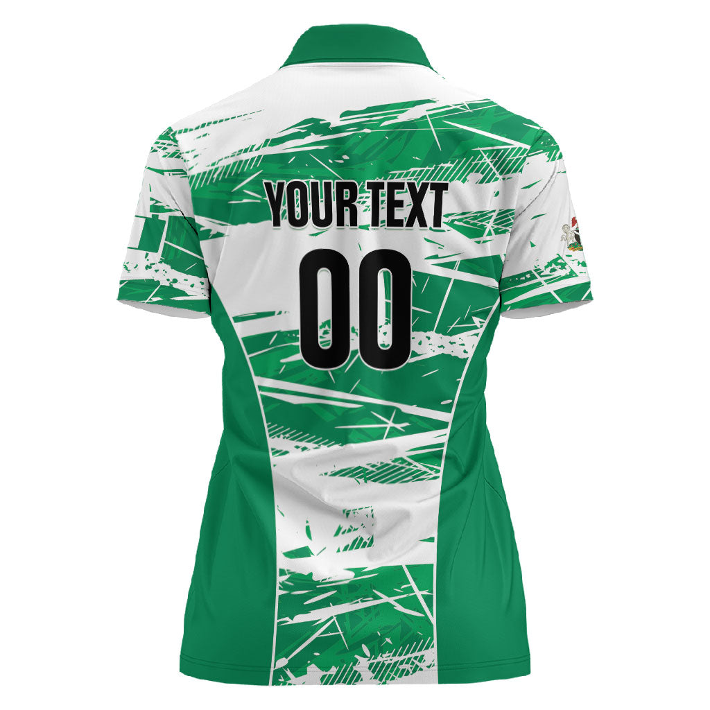 Custom Nigeria 2026 Football Women Polo Shirt Go Super Falcons