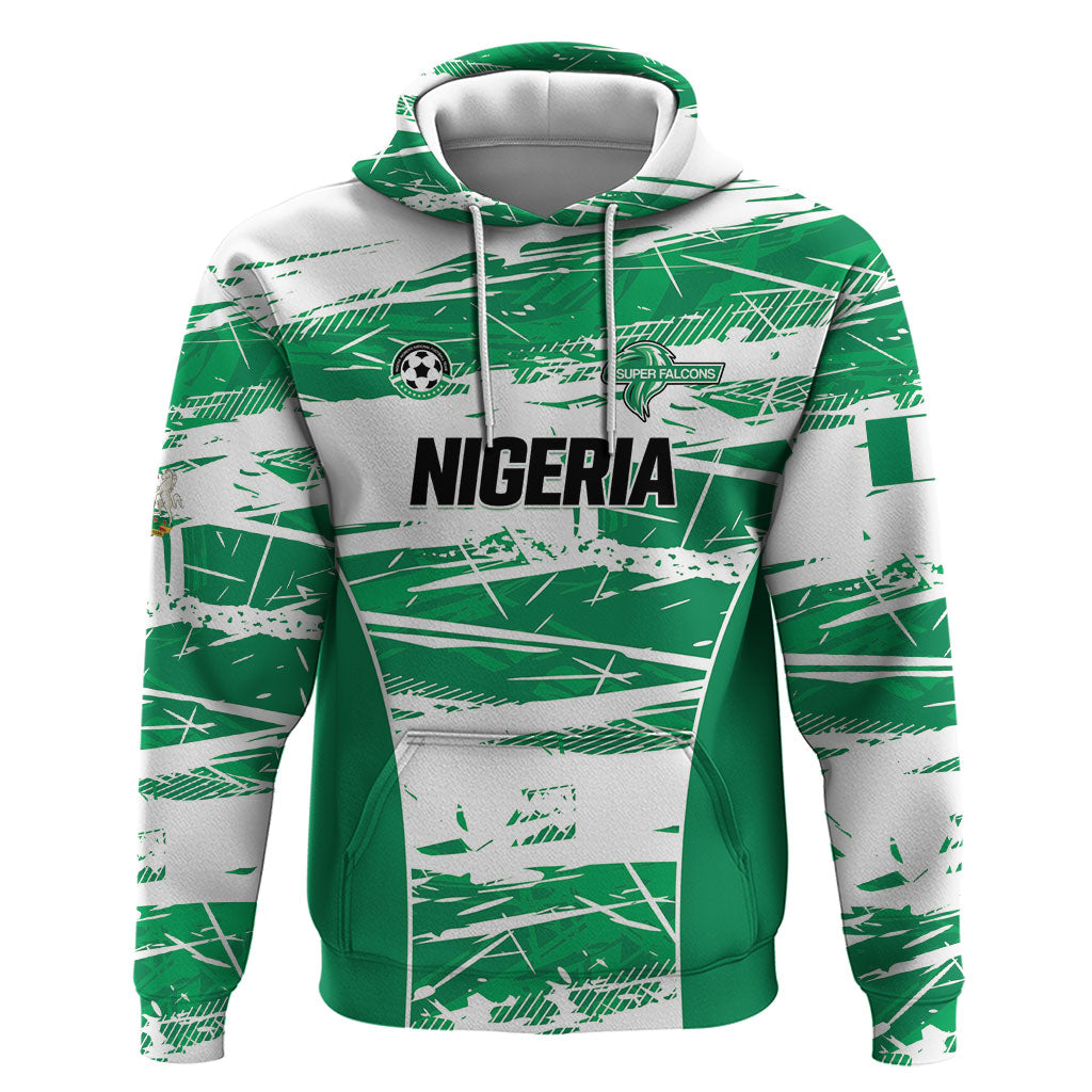 Custom Nigeria 2026 Football Zip Hoodie Go Super Falcons