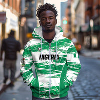 Custom Nigeria 2026 Football Zip Hoodie Go Super Falcons