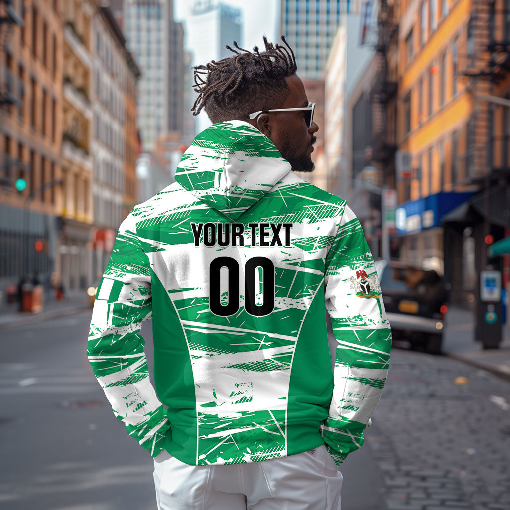 Custom Nigeria 2026 Football Zip Hoodie Go Super Falcons