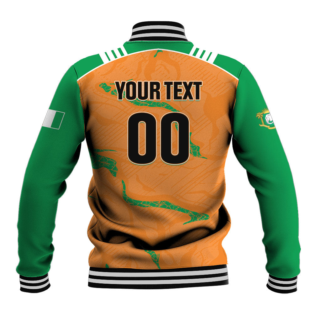 Custom Cote d Ivoire 2026 Football Baseball Jacket Ivory Coast Elephants Proud
