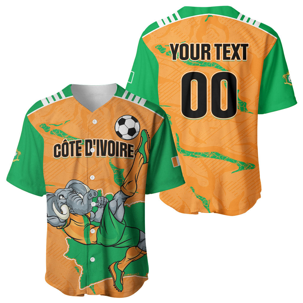 Custom Cote d Ivoire 2026 Football Baseball Jersey Ivory Coast Elephants Proud