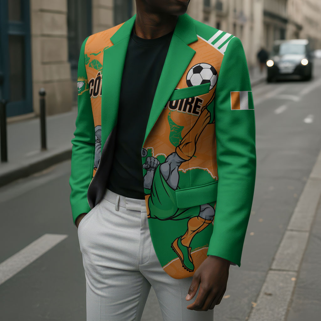 Custom Cote d Ivoire 2026 Football Blazer Ivory Coast Elephants Proud