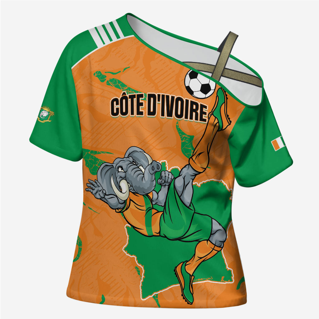 Custom Cote d Ivoire 2026 Football Cross Shoulder Shirt Ivory Coast Elephants Proud