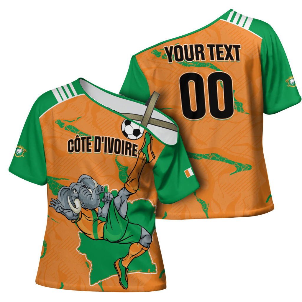 Custom Cote d Ivoire 2026 Football Cross Shoulder Shirt Ivory Coast Elephants Proud