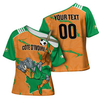 Custom Cote d Ivoire 2026 Football Cross Shoulder Shirt Ivory Coast Elephants Proud