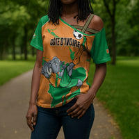 Custom Cote d Ivoire 2026 Football Cross Shoulder Shirt Ivory Coast Elephants Proud