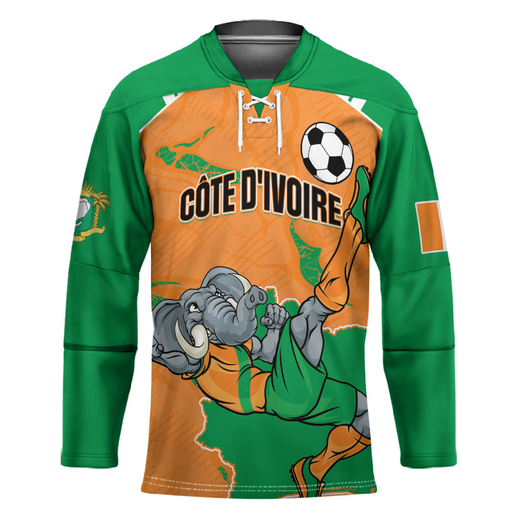 Custom Cote d Ivoire 2026 Football Hockey Jersey Ivory Coast Elephants Proud