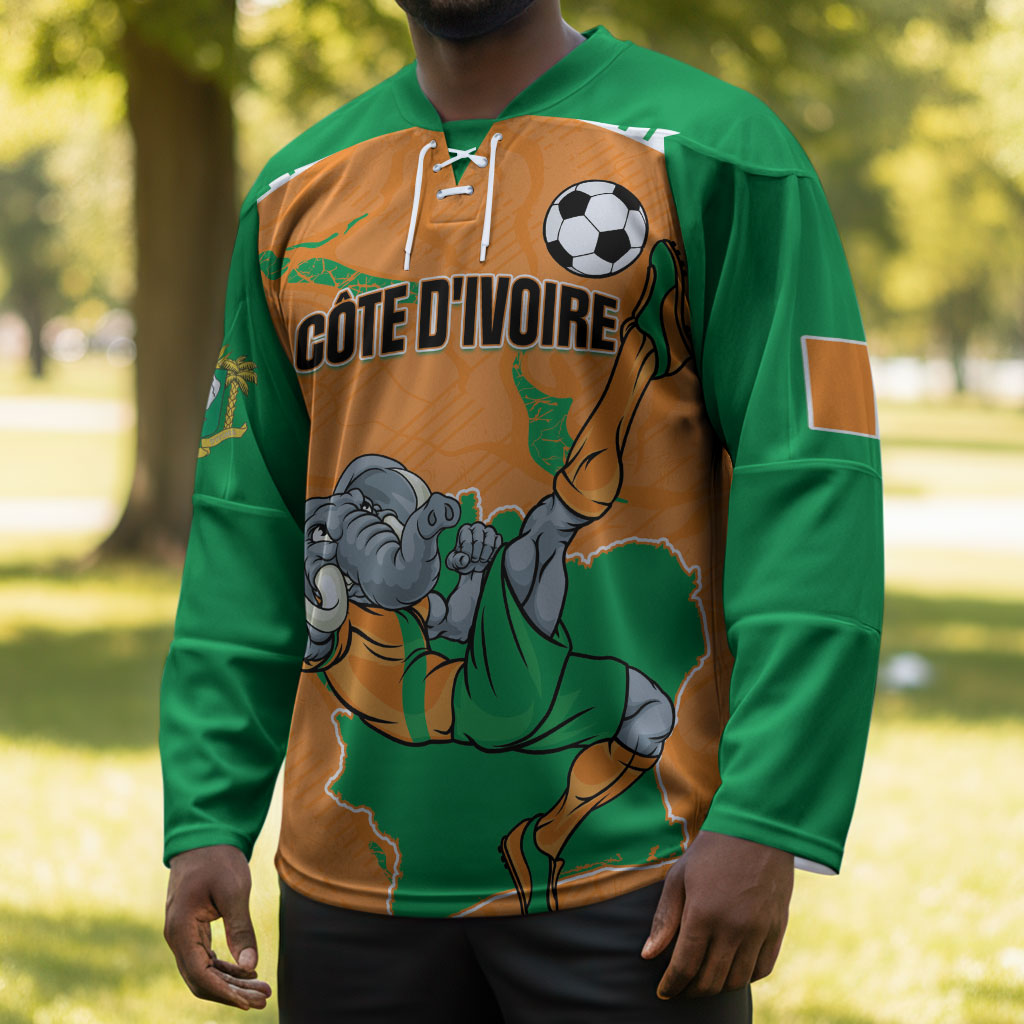 Custom Cote d Ivoire 2026 Football Hockey Jersey Ivory Coast Elephants Proud