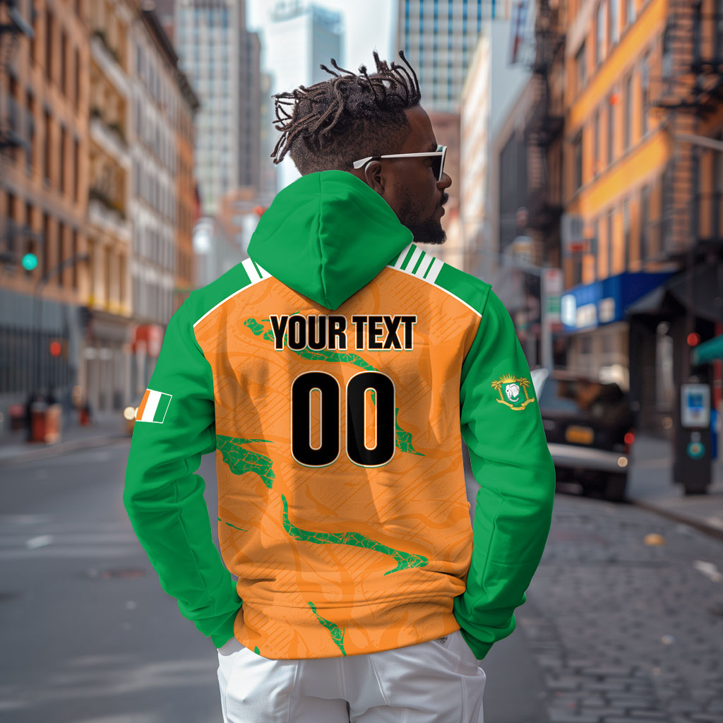 Custom Cote d Ivoire 2026 Football Hoodie Ivory Coast Elephants Proud