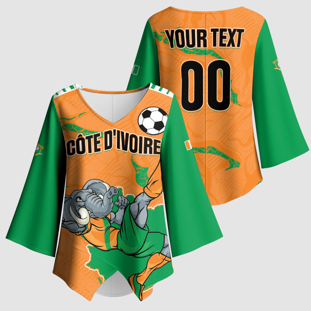 Custom Cote d Ivoire 2026 Football Kimono Sleeve Blouse Ivory Coast Elephants Proud