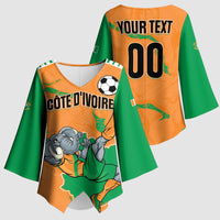 Custom Cote d Ivoire 2026 Football Kimono Sleeve Blouse Ivory Coast Elephants Proud