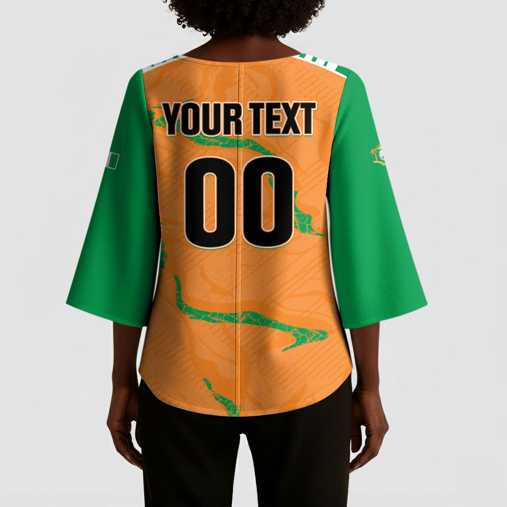 Custom Cote d Ivoire 2026 Football Kimono Sleeve Blouse Ivory Coast Elephants Proud