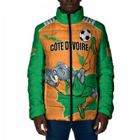 Custom Cote d Ivoire 2026 Football Padded Jacket Ivory Coast Elephants Proud
