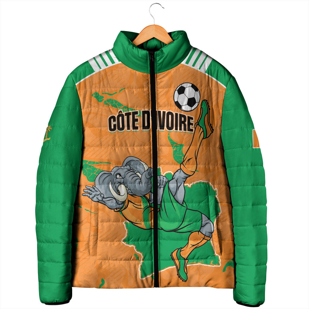 Custom Cote d Ivoire 2026 Football Padded Jacket Ivory Coast Elephants Proud