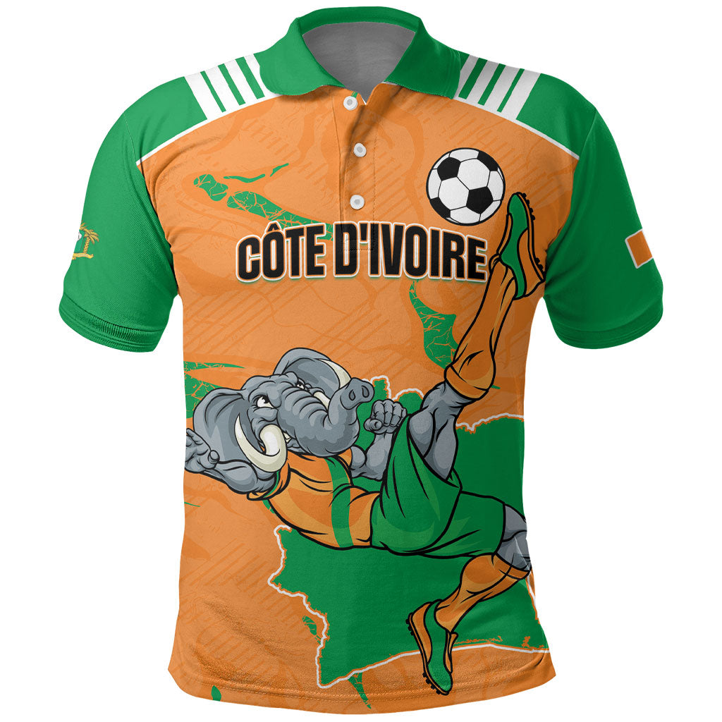 Custom Cote d Ivoire 2026 Football Polo Shirt Ivory Coast Elephants Proud