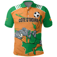 Custom Cote d Ivoire 2026 Football Polo Shirt Ivory Coast Elephants Proud
