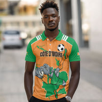 Custom Cote d Ivoire 2026 Football Polo Shirt Ivory Coast Elephants Proud