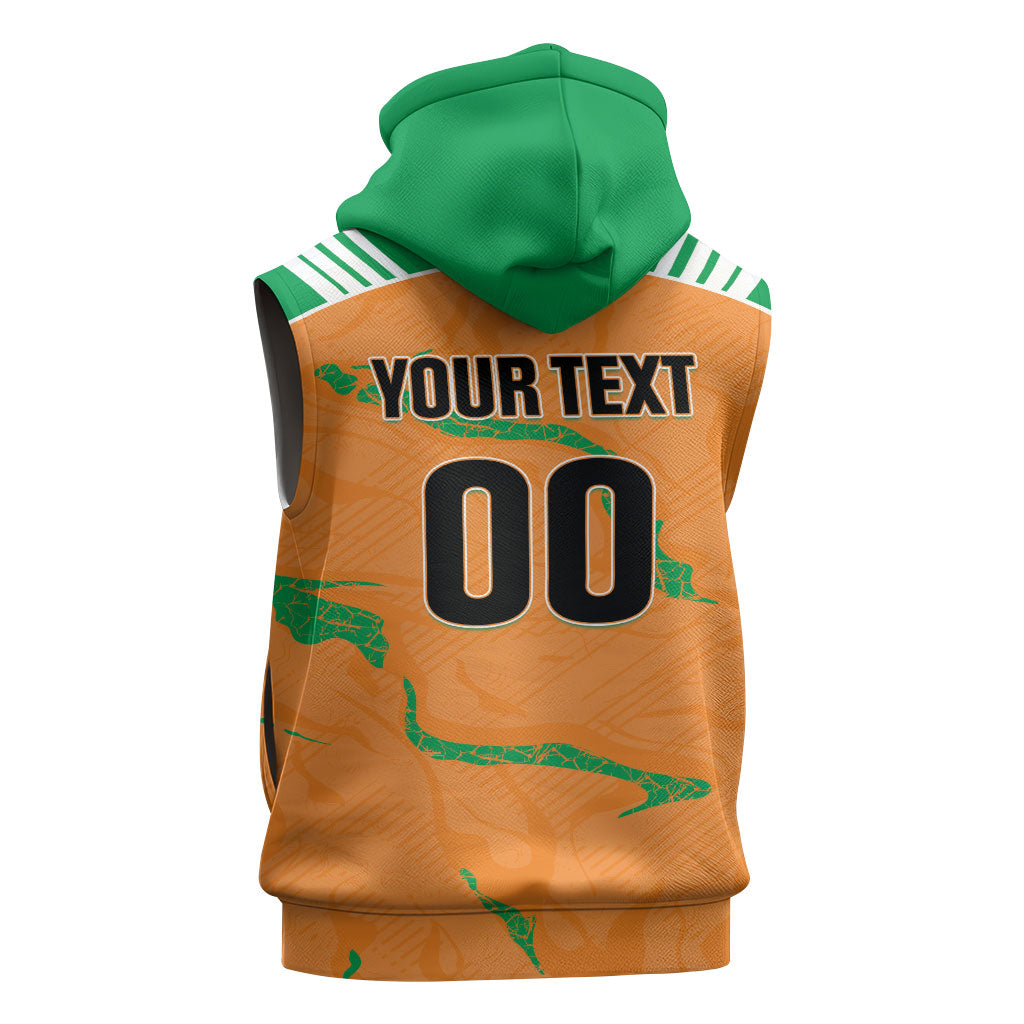 Custom Cote d Ivoire 2026 Football Sleeveless Hoodie Ivory Coast Elephants Proud