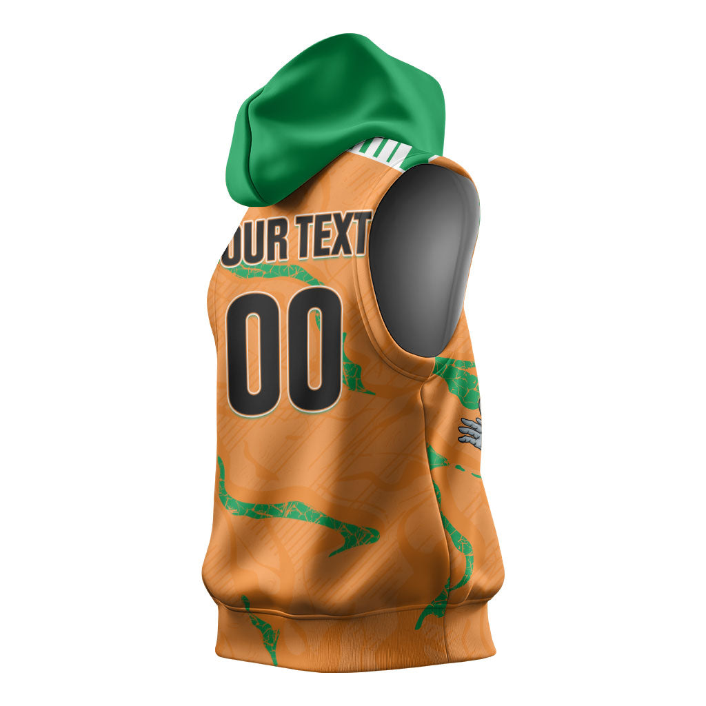 Custom Cote d Ivoire 2026 Football Sleeveless Hoodie Ivory Coast Elephants Proud