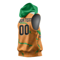 Custom Cote d Ivoire 2026 Football Sleeveless Hoodie Ivory Coast Elephants Proud