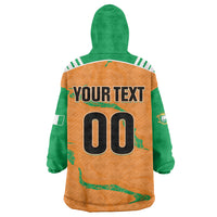 Custom Cote d Ivoire 2026 Football Wearable Blanket Hoodie Ivory Coast Elephants Proud