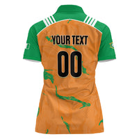Custom Cote d Ivoire 2026 Football Women Polo Shirt Ivory Coast Elephants Proud
