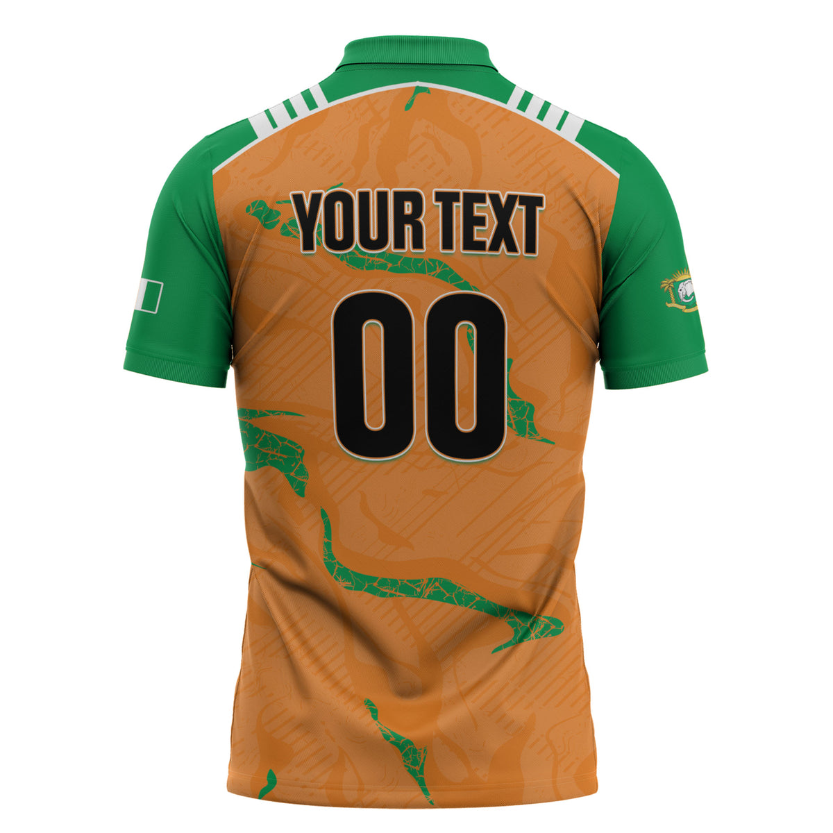 Custom Cote d Ivoire 2026 Football Zipper Polo Shirt Ivory Coast Elephants Proud